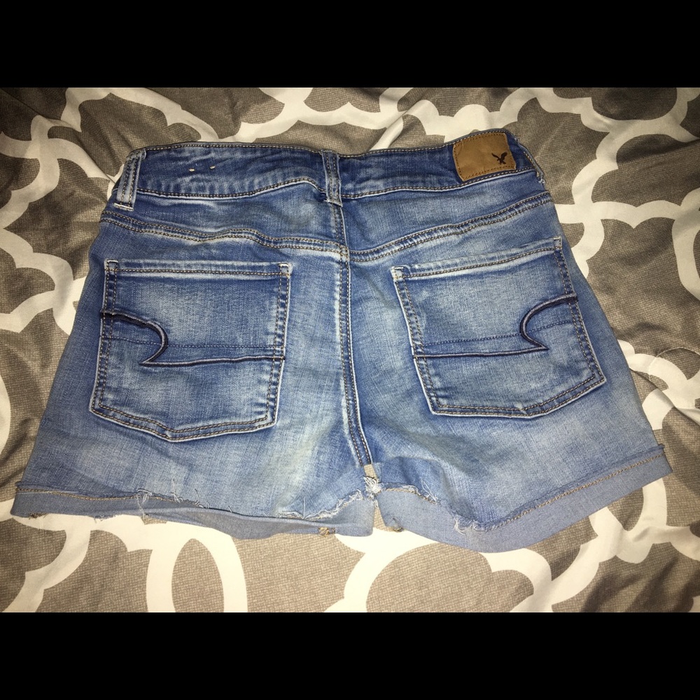 American Eagle Midi Denim Jean Shorts